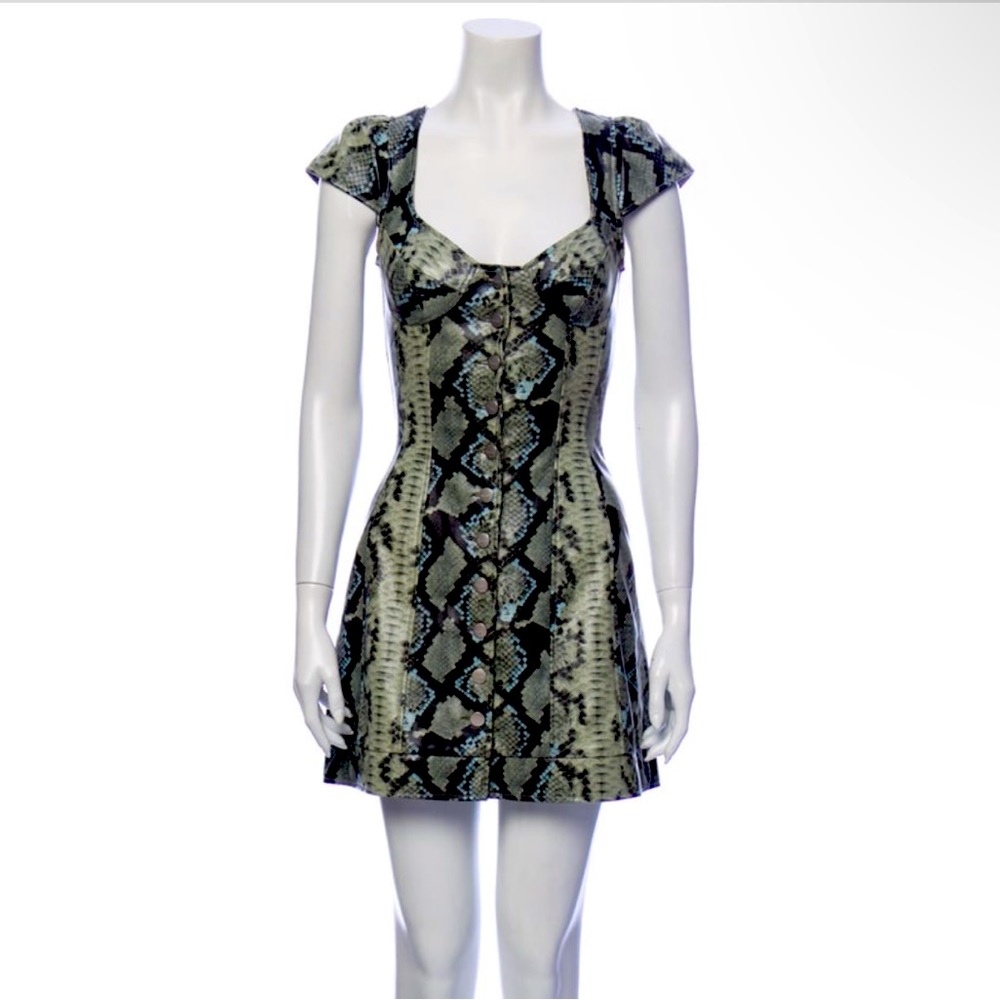 MIAOU 🐍Leather Dress